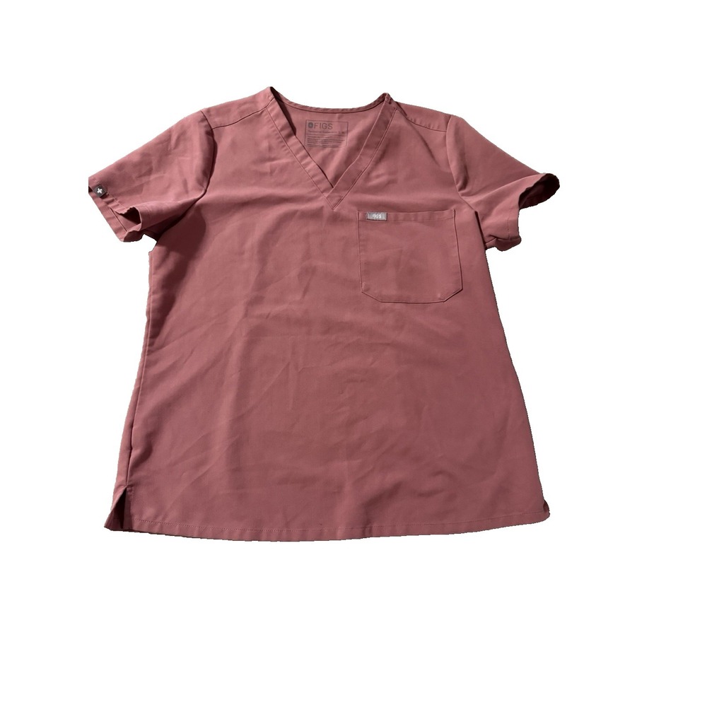 Figs Women's Mauve Size Medium Catarina Scrub Top